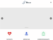 Tablet Screenshot of groupebiolab.com